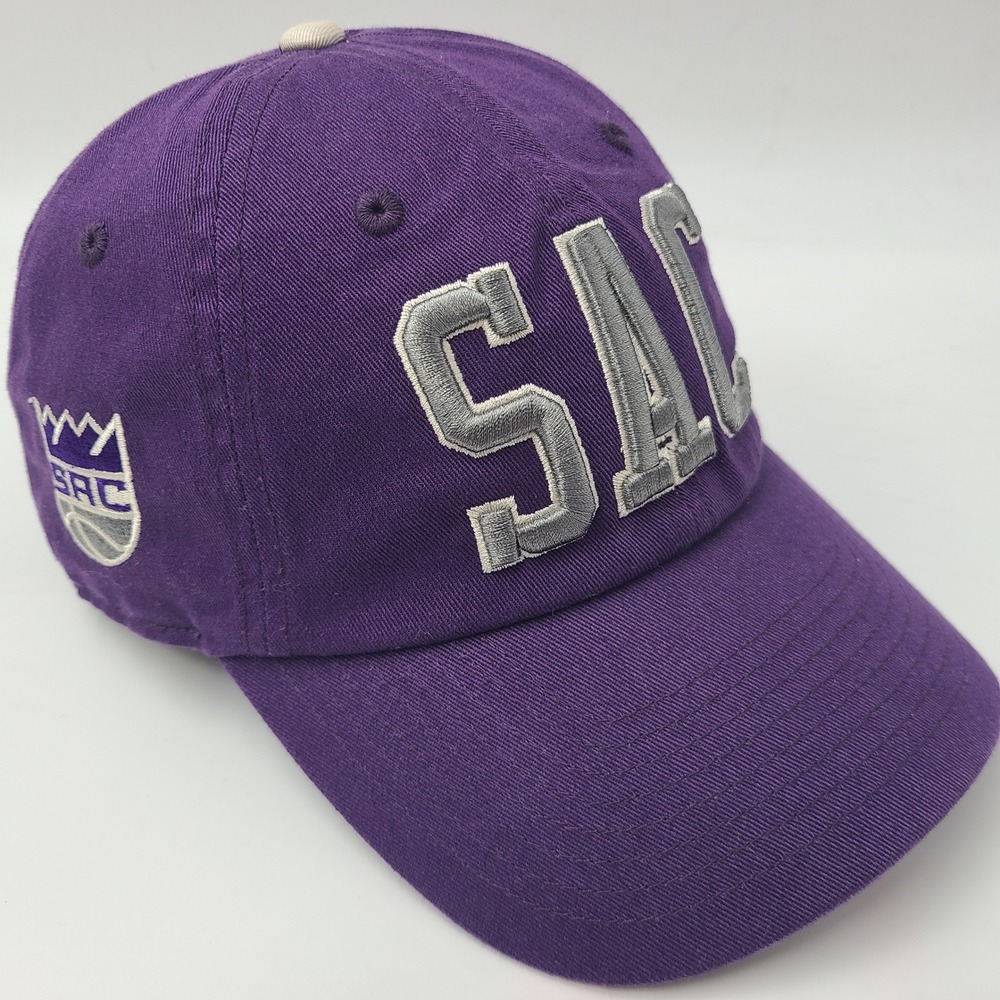 Sacramento Kings Hat‎ Strapback Fan Favorite Purple Gray NBA Basketball Logo Men